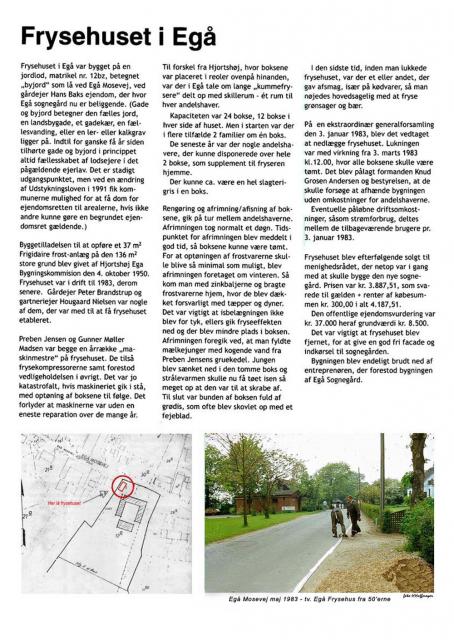 Planche om Egå Frysehus - Fra 30 års jubilæet i juni 2008 Planche om Egå Frysehus - Fra 30 års jubilæet i juni 2008