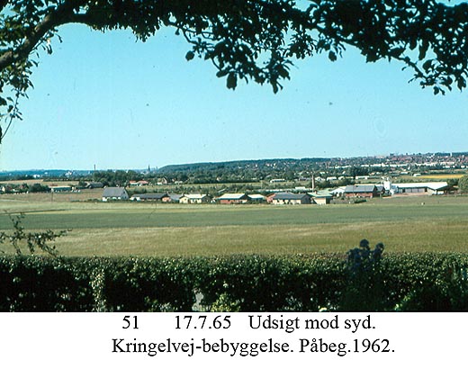 Udsigt over Kringelvejs-kvarteret - 1965